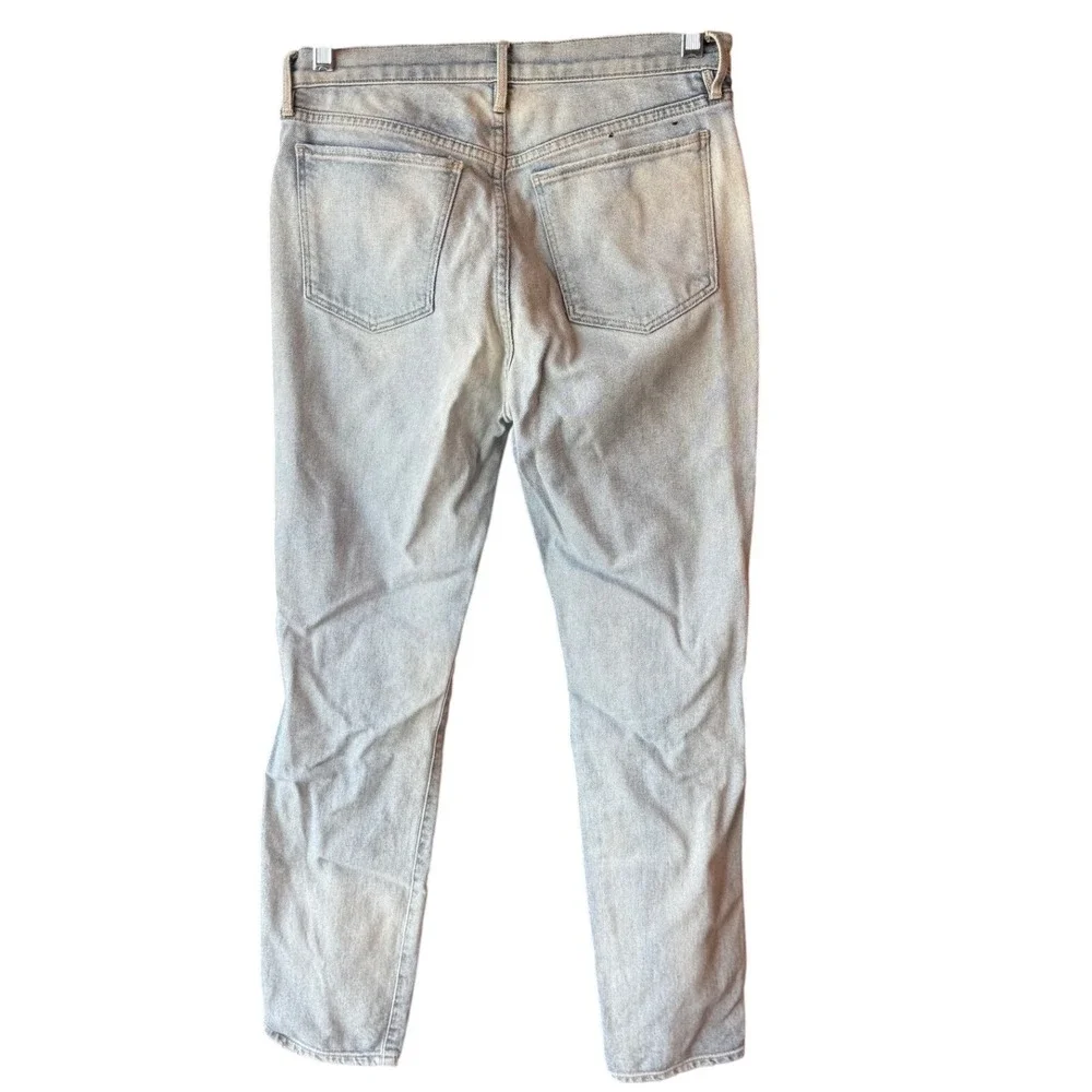 3x1 NYC Slim Straight Jeans Light Wash Size 27 Distressed Everyday Denim